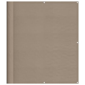 vidaXL Écran de balcon taupe 120x1000 cm 100 polyester oxford