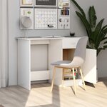 vidaXL Bureau Blanc 100x50x76 cm Bois d'ingénierie