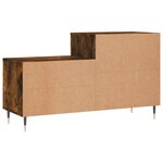 vidaXL Armoire à chaussures Chêne fumé 102x36x60 cm Bois d'ingénierie
