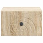 vidaXL Cabinet de chevet mural 2 pc Chêne Sonoma 33 x 34 5 x 20 cm