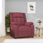 vidaXL Fauteuil de massage Rouge bordeaux Tissu