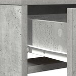 vidaXL Table de Toilette Gris 50 x 41 x 140 cm Bois d'ingénierie