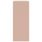 vidaXL Buffet haut rose 67x39x95 cm acier