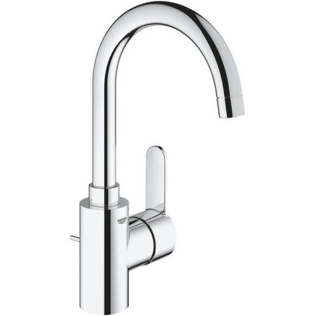 GROHE Mitigeur lavabo monocommande Eurostyle Cosmopolitan 23043003 - Bec tube pivotant - Limiteur de débit - Chrome - Taille L