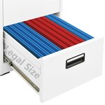 vidaXL Classeur Blanc 46x62x133 cm Acier