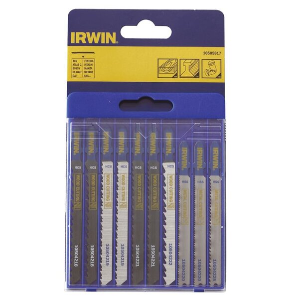 Set de 10 lames de scies sauteuses de irwin 10505817