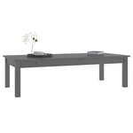 vidaXL Table basse Gris 110x50x30 cm Bois massif de pin