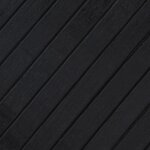 vidaXL Tapis rond noir 100 cm bambou