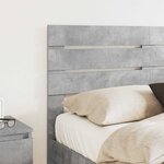 vidaXL Tête de lit Gris béton 120 cm Bois d'ingénierie