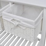 vidaXL Buffet de rangement Blanc