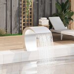 vidaXL Fontaine cascade de piscine Acier inoxydable 45 x 30 x 60 cm