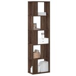 vidaXL Bibliothèque 5 niveaux chêne marron bois ingénierie