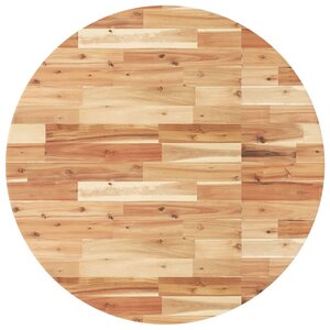 vidaXL Dessus de table rond Ø90x4 cm bois massif d'acacia