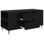 vidaXL Table basse Chêne noir 102 x 44 5 x 50 cm Bois d'ingénierie