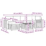 vidaXL Ensemble de canapé d'angle 7 Pièces Naturel et Anthracite
