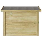 vidaXL Coffre de rangement 44x80x57 cm en bois imprégné de pin