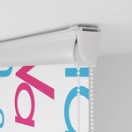 vidaXL Store enrouleur de douche avec cassette largeur du tissu 56 cm