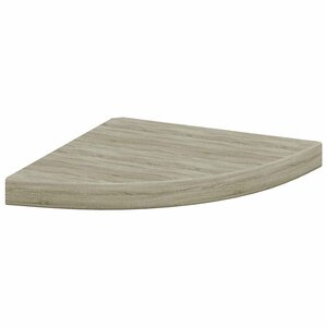 vidaXL Étagère d'angle flottante chêne 35x35x3 8 cm MDF