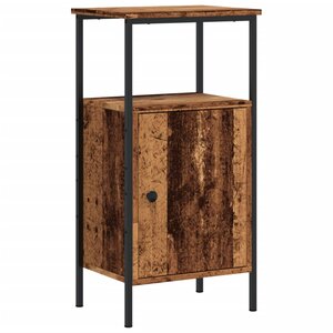 vidaXL Table de chevet vieux bois 41x31x80 cm bois d’ingénierie