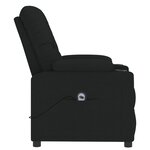 vidaXL Fauteuil inclinable électrique Noir Tissu