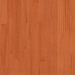 vidaXL Cadre de lit Brun cire 135 x 190 cm Pin massif