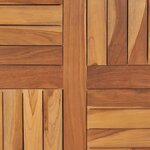 vidaXL Dessus de table Bois de teck solide Rond 2 5 cm 70 cm