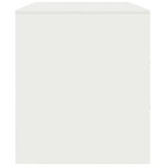 vidaXL Meubles TV 2 Pièces blanc 67x39x44 cm acier