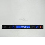 vidaXL Hotte suspendue à capteur tactile LCD 37 cm Acier inoxydable