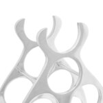 vidaXL Étagère à vin Argent 38 x 33 x 13 cm Aluminium