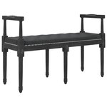 Banc banquette 110 x 40 x 70 cm velours noir 02_0010664