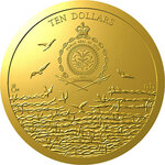 Pièce de monnaie en Or 10 Dollars g 7.78 Millésime 2023 Prague Spring EMIGRATION