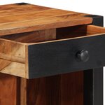 vidaXL Armoires de chevet 2 Pièces 40x35x50 cm Bois massif acacia