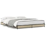 vidaXL Cadre de lit sans matelas chêne sonoma 120x190 cm