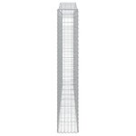 vidaXL Paniers à gabions arqués 2 Pièces 400x30x180/200 cm Fer galvanisé