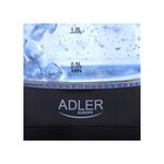 Bouilloire en verre 1,5L AD1224 Transparent/Noir ADLER EUROPE