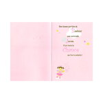 Carte de voeux enfant - anniversaire - 4 ans fille