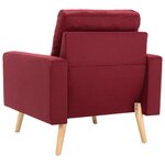 vidaXL Ensemble de canapés 2 Pièces Tissu Rouge bordeaux