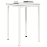 vidaXL Table de bar Blanc 110 x 55 x 105 cm Bois de pin massif