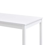 vidaXL Table de salle à manger Blanc 180 x 90 x 73 cm Pin