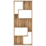 vidaXL Bibliothèque chêne artisanal 67x24x161 cm bois d'ingénierie