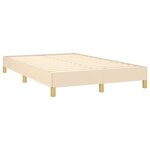 vidaXL Cadre de lit sans matelas crème 120x200 cm tissu