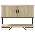 vidaXL Table console chêne sonoma 100x35x74 5 cm bois d'ingénierie