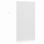 vidaXL Store de Fenêtre avec des rideaux Manuel Blanc Aluminium