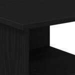 vidaXL Meuble d'appoint Noir 35 x 35 x 55 cm Bois d'ingénierie