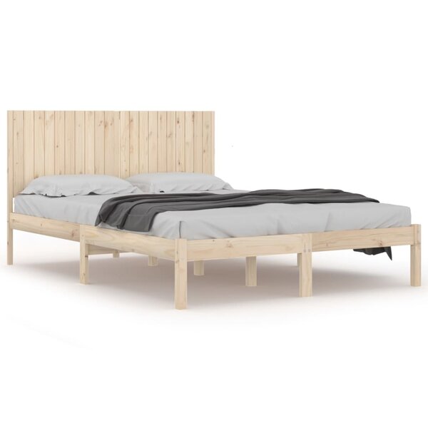 vidaXL Cadre de lit sans matelas 200x200 cm bois massif de pin