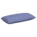 vidaXL Coussin de Dos Bleu denim 100 x 19 x 50 cm tissu