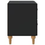 vidaXL Cabinet de chevet Noir 62 x 34 5 x 48 cm Bois d'ingénierie