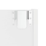 vidaXL Armoire à chaussures murale Blanc 60x18x90 cm Aggloméré