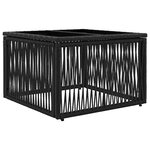 vidaXL Ensemble de canapé de jardin 14 Pièces Noir et blanc crème