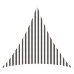 vidaXL Voile d'ombre 3 x 3 x 3 m HDPE Triangulaire Gris clair et blanc